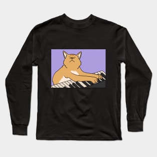 Pianist Cat Long Sleeve T-Shirt